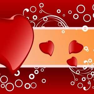 Hearth Love Vector Wallpaper 033